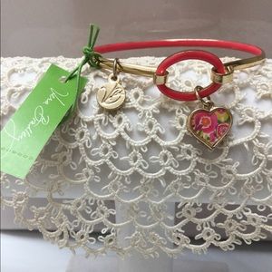 🌸Vera Bradley Clementine Heart Charm Bracelet